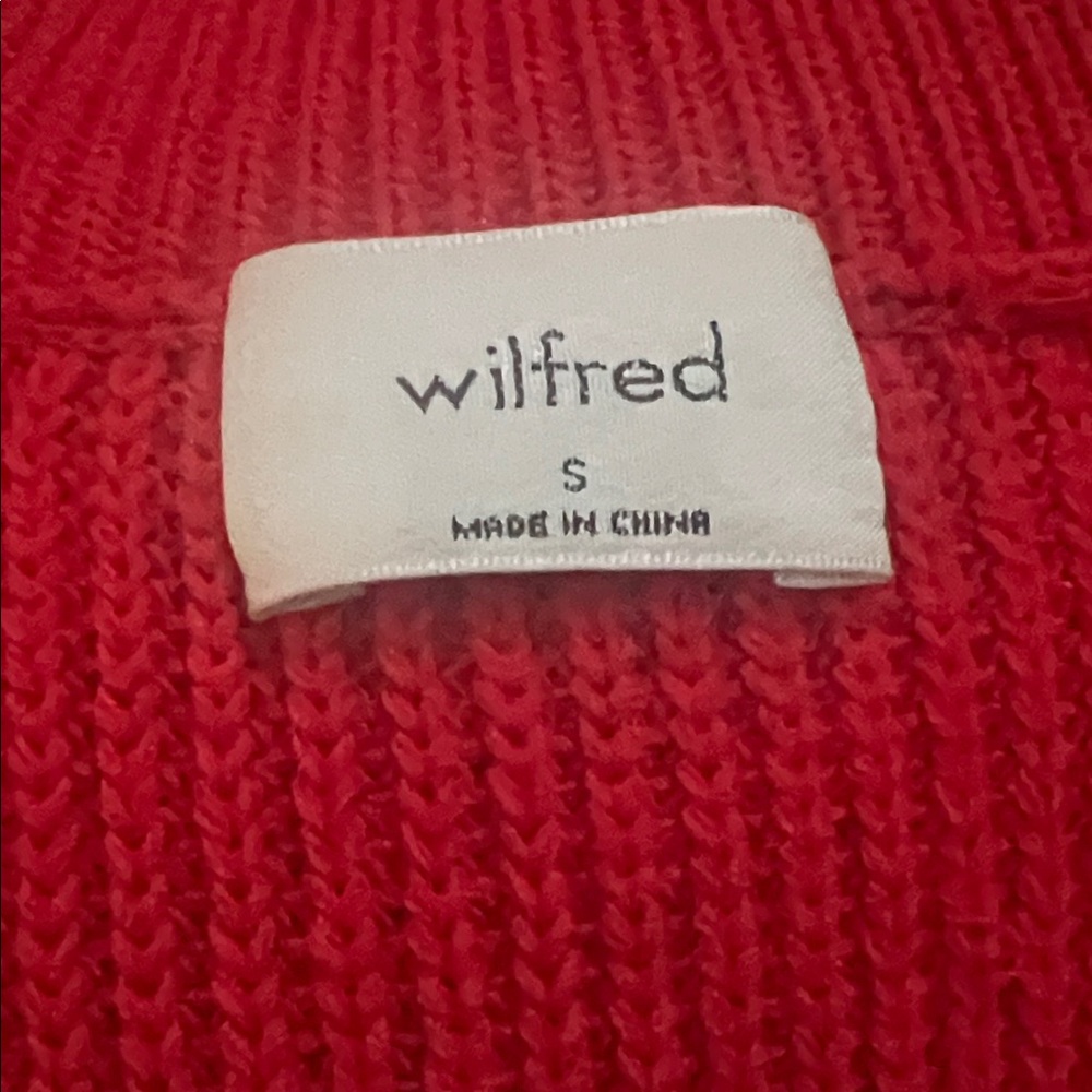 Wilfred Red Sleeveless Knit Top S - Picture 6 of 6